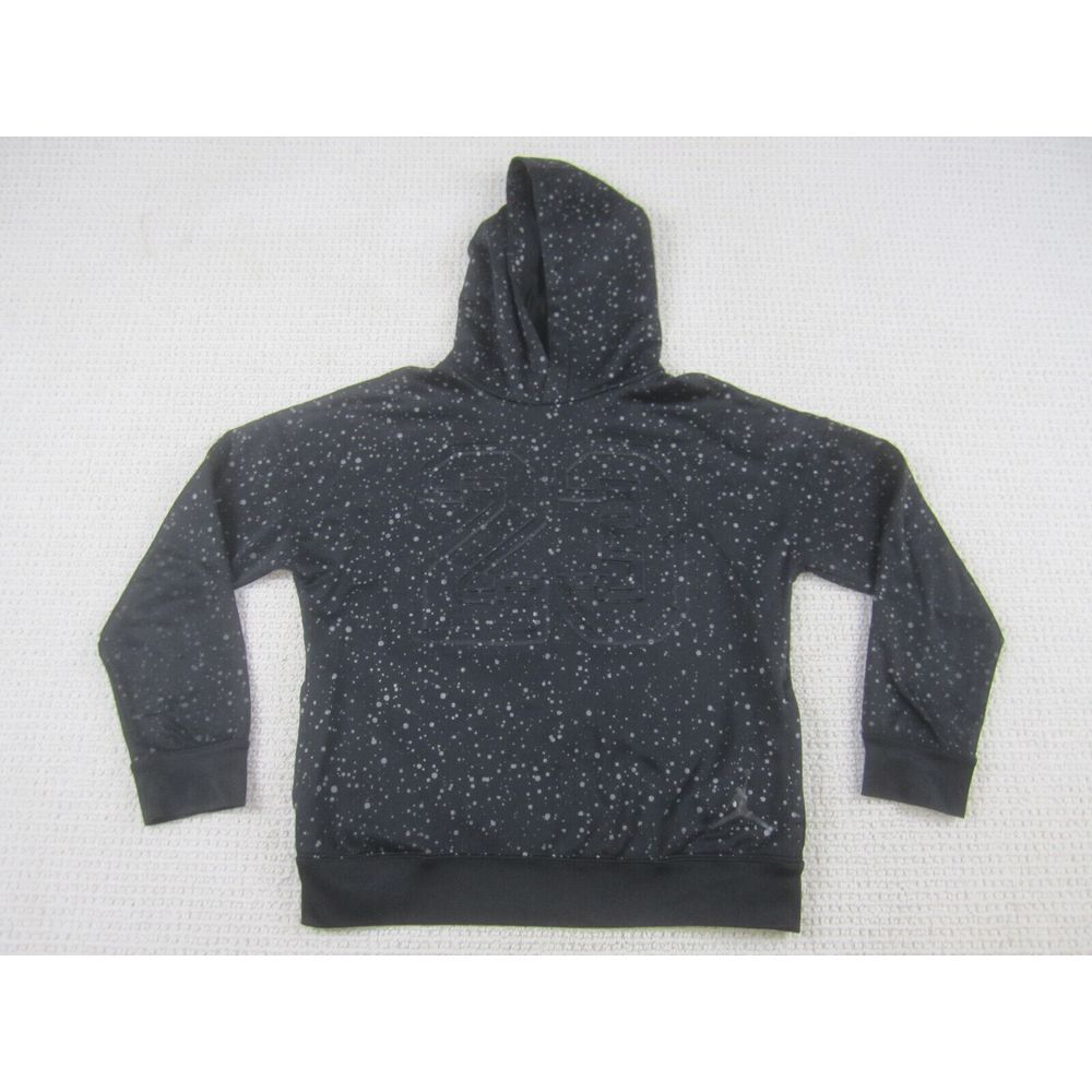 Jordan Sweatshirt‎ Boys Large Black White Jumpman 23 Long Sleeve Hoodie Therma